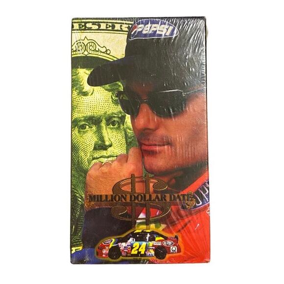 Vintage Factory Sealed 1997 Jeff Gordan Million Dollar Date VHS Tape - Picture 1 of 2